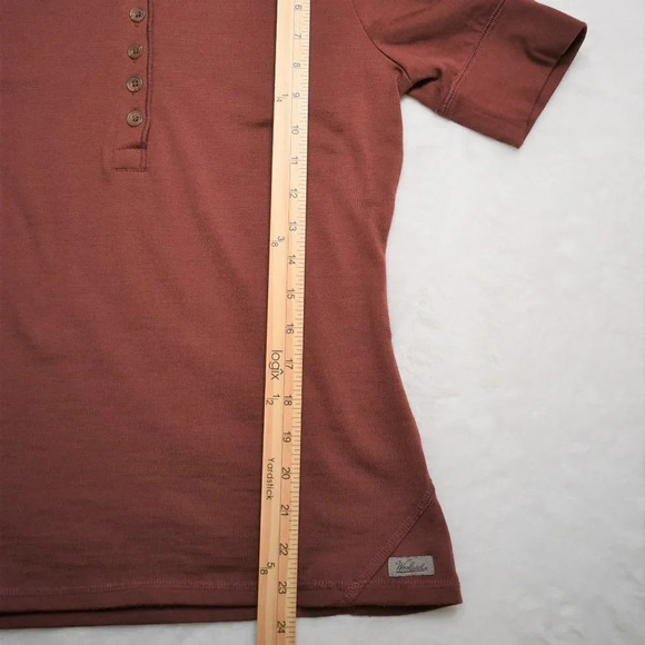 Woolrich Thermal Top Henley Sz M Baselayer Basics Neutral Minimalist - Picture 13 of 16